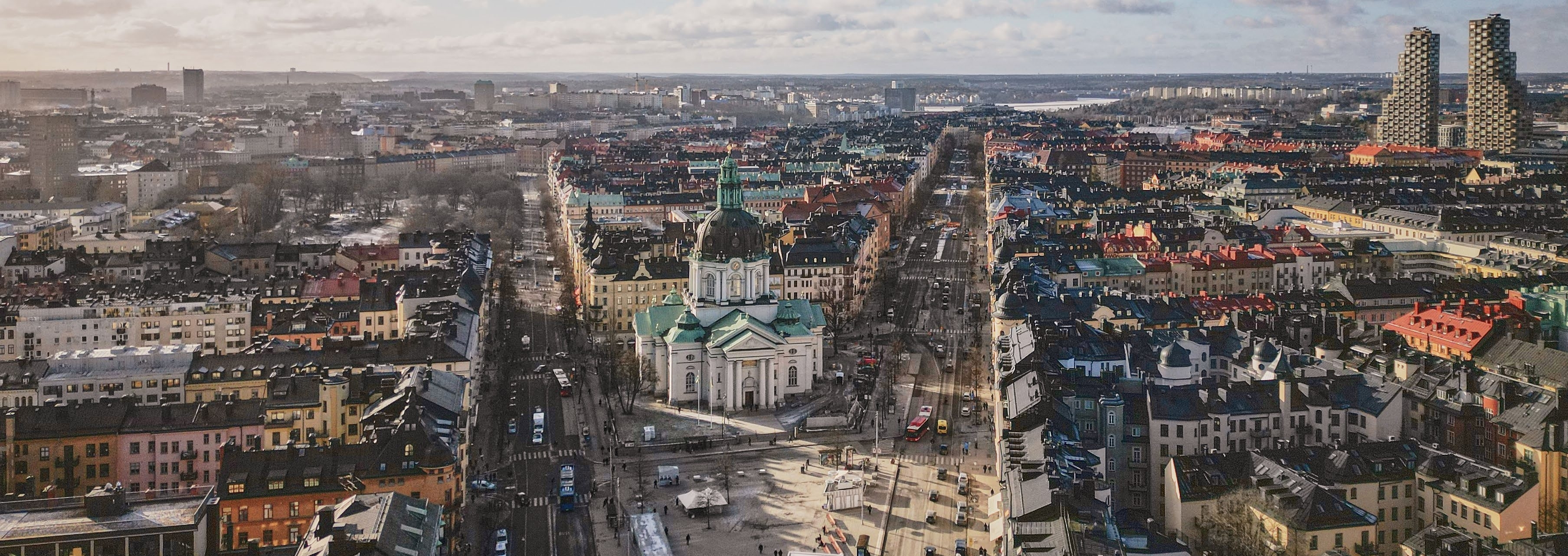 Odenplan, Stockholm - Aerial View