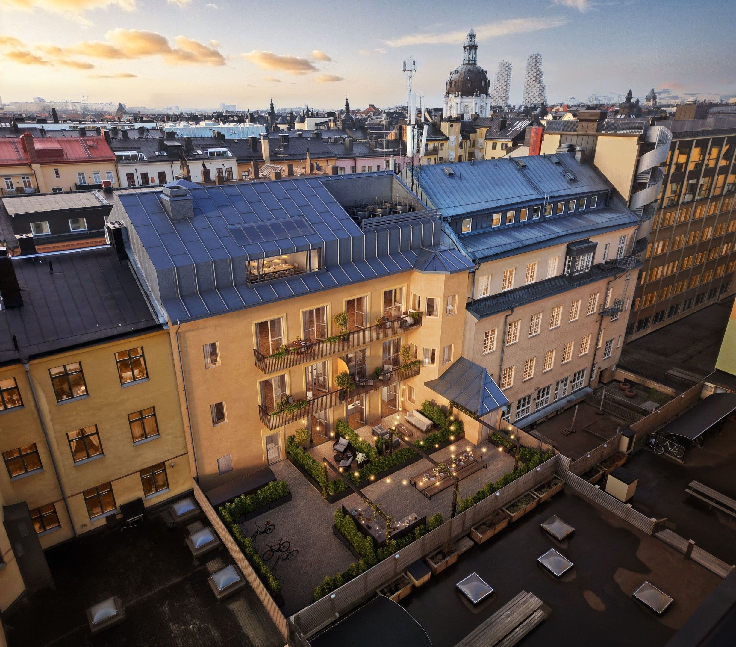 Habitat 10 gård med uteplatser