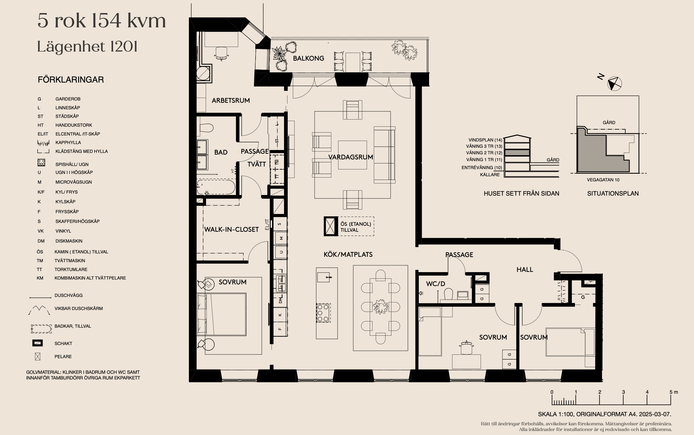 Planlösning lägenhet 1201